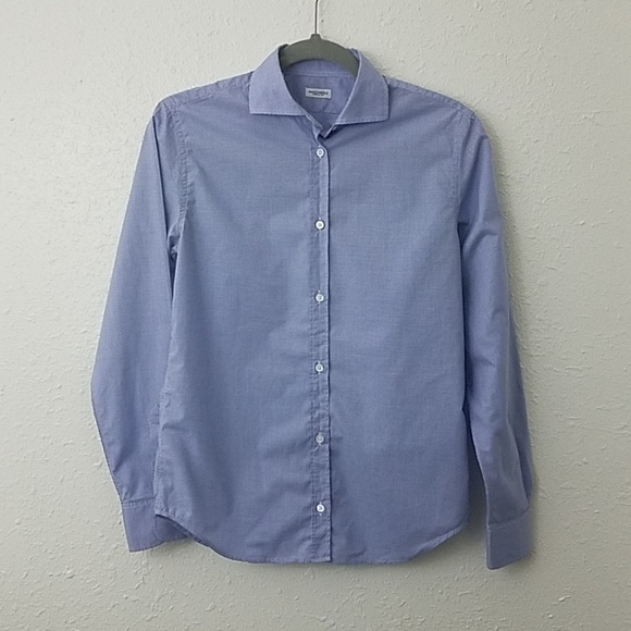mazzarelli Womens small Button front shirt checked - Picture 1 of 6